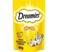 Dreamies Cat Treats with Cheese 8 x 60g Pouches Tasty Snacks