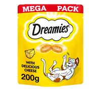 Dreamies Cat Treats with Cheese Mega Pack (200g) (Pack of 2)