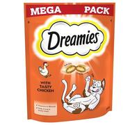 Dreamies Mega Pack Cat Treats, Tasty Snacks with Delicious Chicken, 6 Pouches of 200 g