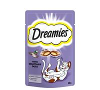 Dreamies Cat Treats, tasty snacks with tempting duck, 60 g