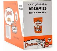 Dreamies Chicken Cat Treats 60g (Bulk deal of 8) 480g