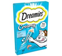 DREAMIES - Creamy Cat Treats - 11 x 40 g - Salmon - Multipack Snacks - 11 Packs