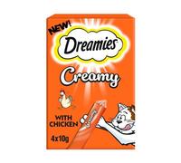 DREAMIES Creamy Cat Treats With Chicken 4X10g