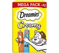 Dreamies Creamy Cat Treats with Chicken and Salmon 7 x 12 g 120 g (Pack of 7)