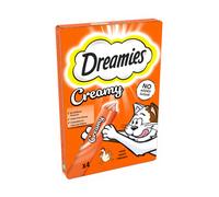 Dreamies Creamy Snack Cat & Kitten Treat with Chicken 4 x 10g