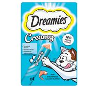 Dreamies Creamy Snack Cat & Kitten Treat with Salmon 4 x 10g