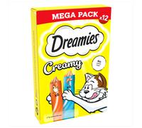 84 X 10G Dreamies Creamy Adult Cat & Kitten Treats With Tasty Chicken & Salmon