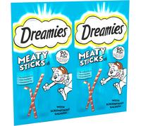 Dreamies Meaty Sticks 84-Piece, Cat Treats Tasty Snacks with Delicious Salmon, P