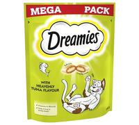 Dreamies Mega Pack Cat Treats, Tasty Snacks with Delicious Tuna, 6 Pouches of 200 g