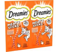 Dreamies Pack of 14 Meaty Sticks 84 Pieces Cat Treats Tasty Snacks with Delicious Chicken 30g