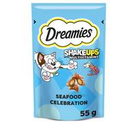 DREAMIES Shakeups Seafood Celebrations Cat Treats, 8x55g