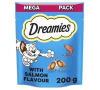 Dreamies Treats wiith Salmon for Cats Mega Pack 200g pack