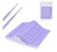 Dreamil Micro Applicator Brushes, Pack of 400 Disposable Micro Brushes, Micro Eyelash Brush, Mascara Swab for Lashes Graft, Makeup Cleaning Sticks, Cleanliness (Pink/Light Purple/Blue) (Light Purple