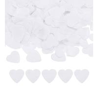 Dreamil White Heart Shape Wedding Biodegradable Paper Confetti, 2.5 cm White Heart Shape Wedding Confetti, Biodegradable Confetti, for Weddings, Celebrations, Decorations, Birthday Party