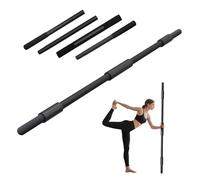 Dreamillo Yoga Stick, 58 Inch Mobility Stick for Stretching Metal Exercise Stick Bar with Neck Pad and Adjustable Foam Grips for Physical Therapy, Exercise, Balance