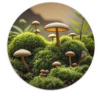 Dreamina-2025-07-05-1028-A Seamless Moss-inspired Pattern, Featur... 1000 Piece for Adults And Kids, Round Jigsaw Puzzles, Fun Challenging & Brainteasing Stress Reliver Educational Toys for Toddlers