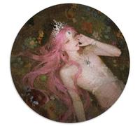 Dreamina-2025-07-07-3194-creative Portrait, from An Upward-lookin... 1000 Pieces for Kids, Round Jigsaw Puzzles, Unique Challenging Stress Reliver Educational Toys for Toddlers 1000pcs (67.5x67.5cm)