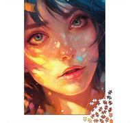 Dreaming Anime Face Jigsaw Puzzle Adult 1000 Pieces Classic Puzzle Wooden Jigsaw Puzzle Wall Art Unique Toys Gift 1000pcs (75x50cm)