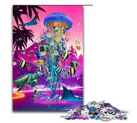 Dreaming at Jellyfish Lake Jigsaw Puzzles Pieces for Adults Wooden Puzzles Home Activity for Holidays Birthdays And Family Game Nights 1000 PCS(75x50cm)