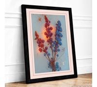 Dreaming Botanical Framed Wall Art Print A2 (59.4×42cm) Black, Wall Decor for Living Room, Bedroom, Office & Home, Ready to Hang, Art Gift