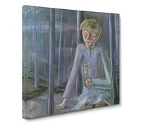 Dreaming Boy by Walter Gramatte Canvas Print | Gallery Wrapped 30mm Frame Wall Art | 14x14 inches | Ready to Hang | Modern People Picture | Living Room Bedroom Lounge Office