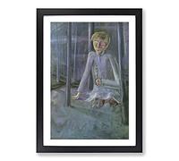 Dreaming Boy by Walter Gramatte Framed Print | A2 Black Framed Wall Art | Ready to Hang | Modern Nature Picture | Living Room Bedroom Lounge Office