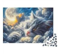 Dreaming Cat 1000 Piece Jigsaw Puzzle for Adults 52x38cm/1000pcs