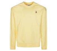 Dreaming Fox Comfort Sweatshirt, male, Maison Kitsuné, Sweatshirts, Yellow, XL, Sweatshirts & Hoodies XL