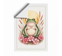 Dreaming Frog Boho Unframed Wall Art Print A3 (42×29.7cm), Wall Decor for Living Room, Bedroom, Office & Home, Art Gift