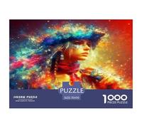 Dreaming Girl 1000 Piece Jigsaws for Adults Fun, Challenging & Brainteasing Birthday Gifts for Women And Man Art Colorful DIY Craft 70x50cm/1000pcs