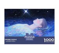Dreaming Girl 1000 Piece Puzzle Square Puzzles Challenging And Educational Creative Game 38x26cm/1000pcs