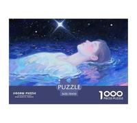 Dreaming Girl 1000 Pieces Puzzle Square Puzzles Challenging And Educational Creative Game 70x50cm/1000pcs