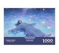 Dreaming Girl 1000 Pieces Puzzle Square Puzzles Vibrant Imagery Family Challenge Toys 70x50cm/1000pcs