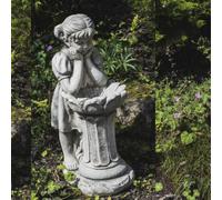 Dreaming Girl Garden Bird Bath