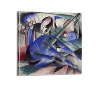 Dreaming Horse by Franz Marc Painting Art Poster Wall Art Bedroom Prints Home Decor Hanging Picture Canvas 24x24inch(60x60cm)
