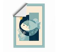 Dreaming in Geometry Minimalist Unframed Wall Art Print A4 (29.7×21cm), Wall Decor for Living Room, Bedroom, Office & Home, Art Gift