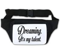 Dreaming It's My Talent Waist Bag Fanny Pack White