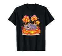 Dreaming Koala Vibrant Autumn Scene T-Shirt
