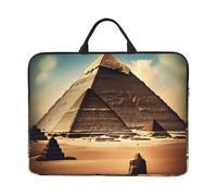 Dreaming Of The Pyramids Of Khufu 14-Inch Laptop Bag With Shockproof Lining And Portable Design, Suitable For Business And Daily Use., Black, One Size