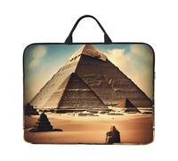 Dreaming of the Pyramids of Khufu 14 Inch Laptop Sleeve with Handle - Shockproof Water Resistant Protective Cover for 14" Computers, Office & Travel