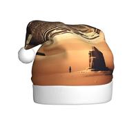 Dreaming Of The Pyramids Of Khufu Christmas Hat For Adult.Festive Christmas Beanie With Pom Pom, Unisex Holiday Cap For Xmas Parties.