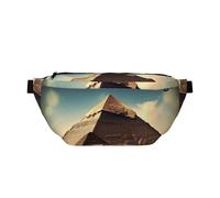 Dreaming Of The Pyramids Of Khufu Crossbody Waist Bag.Large Capacity, Waterproof And Dustproof, Secure Zipper, Suitable For Travel And Outdoor Activities., Black, One Size