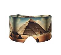 Dreaming of the Pyramids of Khufu Double-Sided Printed Eye mask, Soft and Light-Blocking, Suitable for Travel and Home