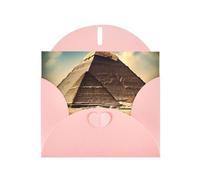 Dreaming Of The Pyramids Of Khufu Elegant Pearl Paper Holiday Greeting Card For Christmas, Blessing Card,Birthday, Valentine'S Day