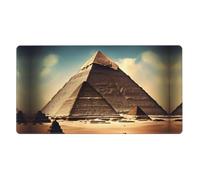 Dreaming of The Pyramids of Khufu Extra Large Rubber Mouse pad 16x29.5in, Strong Adhesion, Durable, Suitable for a Wide Range of Occasions