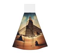 Dreaming of the Pyramids of Khufu Hangable portable towel, velvet super absorbent kitchen towel, children's adult bathroom kitchen hanging towel