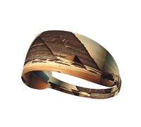 Dreaming Of The Pyramids Of Khufu Headbands for Women Men, Funny Elastic Sweat Bands,for Running, Cycling, Basketball