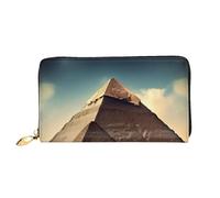 Dreaming of The Pyramids of Khufu Leather Wallet Fashionable Women's,Multiple Compartments for Cards and Cash Credit Cards