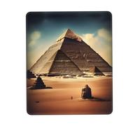Dreaming of the Pyramids of Khufu Multi-Color Thickened Rubber Lock Edge Mouse Pad 10 x 12 inch for Office, Gaming, Study, and Work Desk