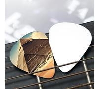 Dreaming of the Pyramids of Khufu Patterned guitar pick set - (thin/medium/thick), widely compatible with all kinds of stringed instruments,